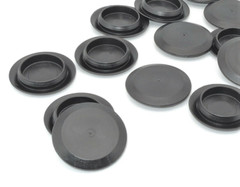 1″ Hole Plugs for Truck Rocker Panels Self Sealing Black PE