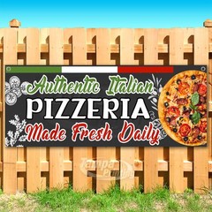AUTHENTIC ITALIAN PIZZERIA Advertising Food Vinyl Banner Flag Sign USA SB11072