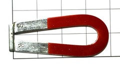 Eisco Labs Horseshoe, U Magnet, Chrome Steel, 4″ x 1 3/4″