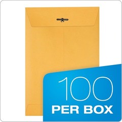 Clasp Envelopes, 6.5 x 9.5 Inch Brown Kraft Catalog Envelopes, for Mailing Sm…