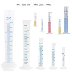 1Pcs 10/25/50/100/250/500Ml Plastic Measuring Cylinder Lab Graduated Cylinder Ch