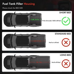 Fuel Tank Filler Pipe Housing with Cap Door Fit for Chevy Silverado 1500 2019…