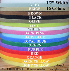 VELCRO® Brand ONE-WRAP® Strap – 16 Colors-1 YARD each-1/2″ width – 16 yds total