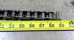 TSUBAKI RS60 Riveted Roller Chain 4′-10″ Single Strand 3/4″-Pitch #60