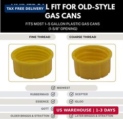 Mr Yellow Cap Gas Can Spout Replacement Kit – 1pack Universal Leakproof Angle Ga