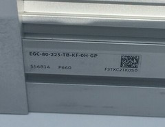 Festo 56814 BELT DRIVEN LINEAR ACTUATOR EGC-80-225 SLIDE AUTOMATION