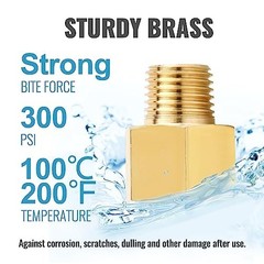 3/8 Inch Female to 1/4 Male Reducer, NPT Brass Pipe Fittings Adapters, 1/4″ Male