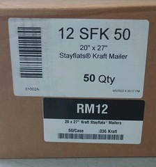 20″ X 27″ Stayflats® Kraft Mailers (50 Per/Case)
