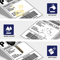 4″x6″ Direct Thermal Shipping Labels for Zebra &Rollo Printers Fanfold and Rolls