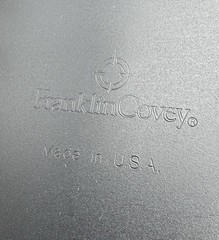 Vtg Franklin Covey Black Leather Spacemaker Full Zip Binder Planner 1996 Compact