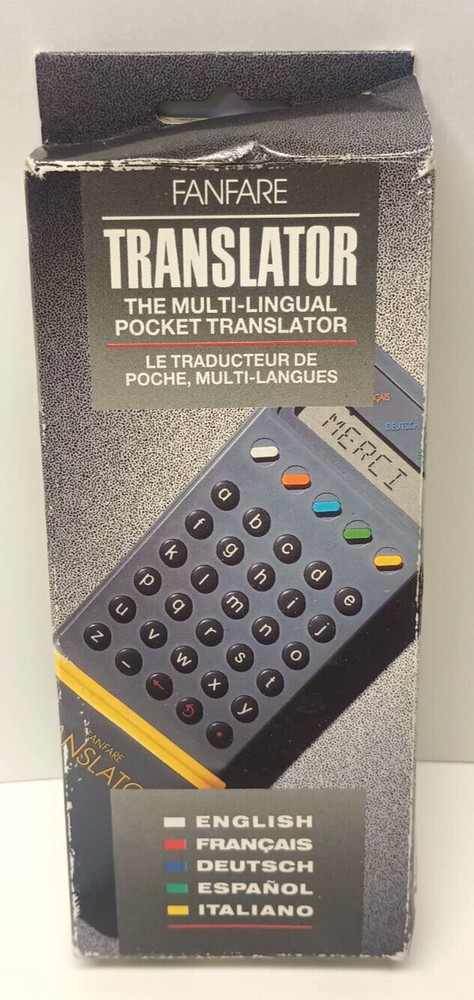 New Nos Vintage Fanfare Translator English French German Spanish Italian
