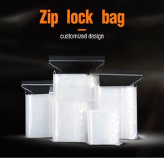 Clear Reclosable Seal Bag Plastic Poly Zipper Bags Zipper W/Hang Hole 2Mil