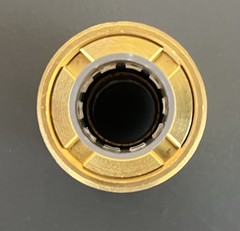 SB1 5/8” Quick Connect HVAC Brass Coupler Fitting 5/8” RS1 Coupling Slip X Slip