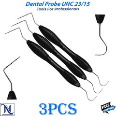 UNC 15 Periodontal Probe & Explorer 23 Double Ended Dental Hollow Handle