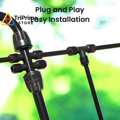 MIXC 230FT Quick-Connect Drip Irrigation 33FT Main tube+197FT 1/4” tube