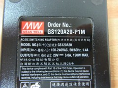 Mean Well GS120A20-P1M AC-DC Desktop Adapter GS120A20
