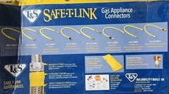 T & S Safe-T-Link HG-4D-36SK Gas Appliance Connector With Swivel Fitting and QD
