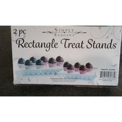 Display Stand Cupcake Chocolate Bakery Cake Wedding 2 piece lot metal white
