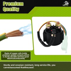 Solenoid Starter Relay for 4-Stroke 50cc 70cc 90cc 100cc 150cc 200cc 250cc ATV 4