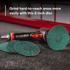 3M Green Corps Roloc Disc 36527 80+ Grit 2 in Pack of 25 Heavy Duty Quick Change