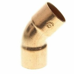1-1/2″ inch 45 degree Elbow Copper Sweat Hub x Hub