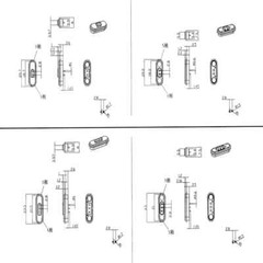 1Pair Magnetic Pogo Pin Connector 2, 3, 4, 5, 6, 7, 8, 9 PIN Gold Plated