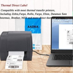 Fanfold 4 x 6 Direct Thermal Shipping Labels (2 Stacks – 4000 Total Labels)