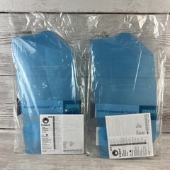 New Lot of 2 MSA V-Gard Contoured Clear Safety Visor Face Shields For Hard Hats