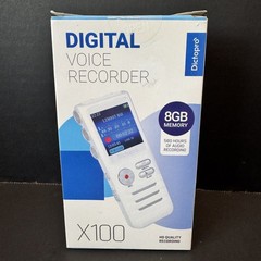 Dictopro Digital Voice Recorder X100 8GB Memory HD Recording New in Box