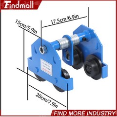 Findmall 0.5T/1100LB I-Beam Trolley Alloy Steel Double Wheel 55-135mm Adjustable