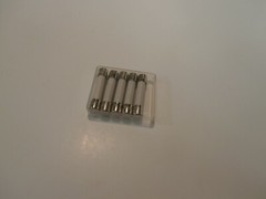 LOT/5 BUSS FUSE ABC-2 FAST ACTING CERAMIC 2 AMP 1/4 X 1 1/4,NOS