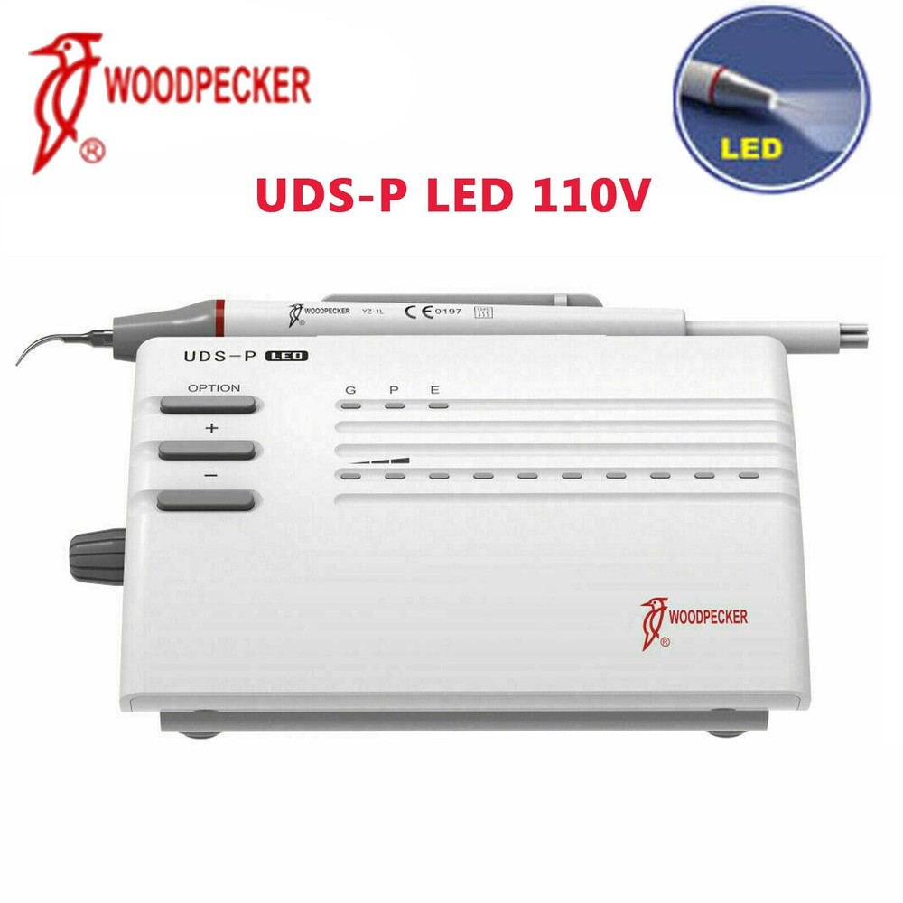 Woodpecker UDS-P LED Dental Ultrasonic Piezo Scaler Cavitron 6 Tips Digitally