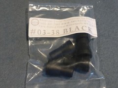 Dental, Saliva ejector tips, push on black, American Dental Accessories 03-38