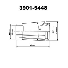 PRO-SERIES 3/8″ SK16 LYNDEX STYLE COLLET (3901-5448)
