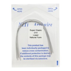 100PCS Dental Orthodontic Niti Arch Wire Natural Form Elastic Round Rectangular