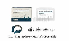 Dental Sectional Matrix Narrow Ring Titanium Clamp C2 D2 Matrix Kit Fit Palodent