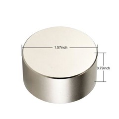 N52 Large Disc Round Neodymium Rare Earth Magnet Big Super Strong Huge 1.6″x0.8″