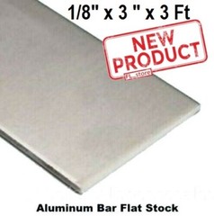 Aluminum Bar Flat Stock 1/8 x 3 Inch x 3 Ft Alloy 6061 Unpolished Sheet 36″ NEW