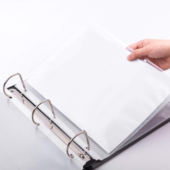 Durable Clear Sheet Protectors for 3 Ring Binder, 8.5 in X 11 In, 3 Holes, 200 P