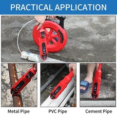 Pipe Blockage Detector – 30M Water Pipe Scanner, Metal & PVC Clogging Tool
