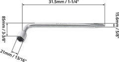 Car Spare Tire Lug Wrench for Jack, 13/16″ High Carbon Steel L-Shaped Tire Repla