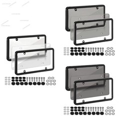 6.3” Clear Reflective Anti Speed Red Light Toll Camera Stopper License Plate Fr