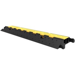 5pcs Rubber 2 Channel Cable Protector Ramp Cable Wire Cord Guard Ramp Speed Bump
