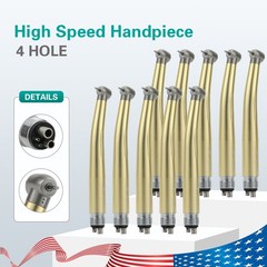 US NSK Dental High Speed Handpiece Air Turbine Anti-retraction 4 Hole Colorful