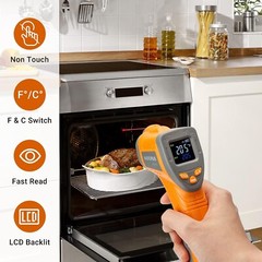 LCD Infrared Thermometer Temperature Gun Laser IR Cooking Oven Pizza -50°C-550°C