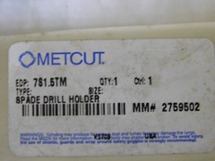 Metcut 3MT Taper Shank Spade Holder 0.859 – .960 Diameter 10.68 OAL 7S1.5TM