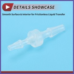 5Pcs Plastic Hose Barb Fitting 1/16″ to 3/32″ Hose ID Connectors Plastic Clear