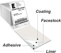 4×6 Thermal Labels 500/Stack, Shipping Thermal Labels 4×6 Fanfold Compatible …
