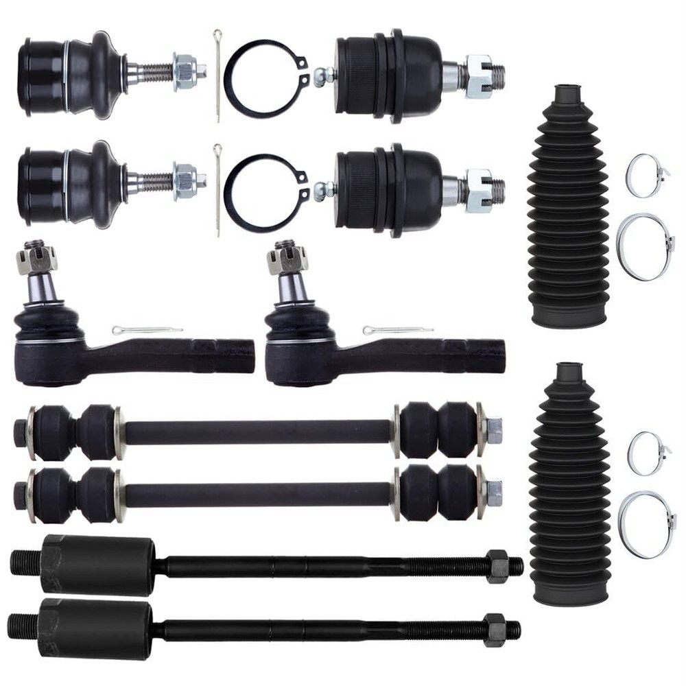 New 12pc Frt Ball Jts Tie Rods Sway Lnks Rack Bt For Ford Explr Merc Mountn02-05
