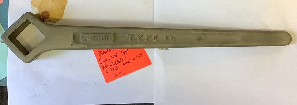Resun Bronze Valve Stem Wrench 1 3/4” X 1 3/4” Square ,type Fn,, F2